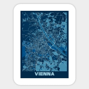 Vienna - Austria Peace City Map Sticker